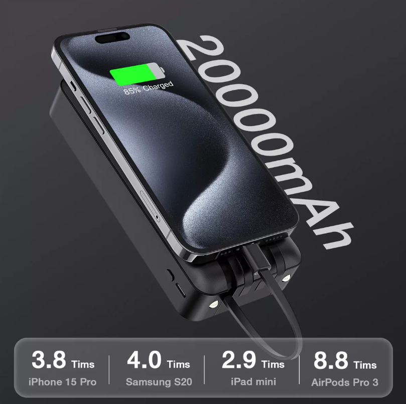 Power Bank Bateria Portatil 1hora Gar159 20000 Mah